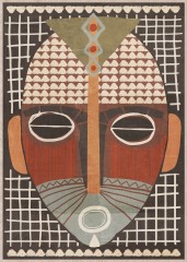 MASK AFRICAN SECOND CANVAS 